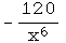 -120/x^6