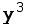 y^3