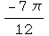 (-7π)/12