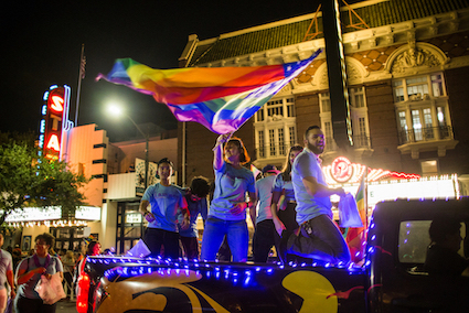 Pride Month Parade with ACC students, faculty, staff