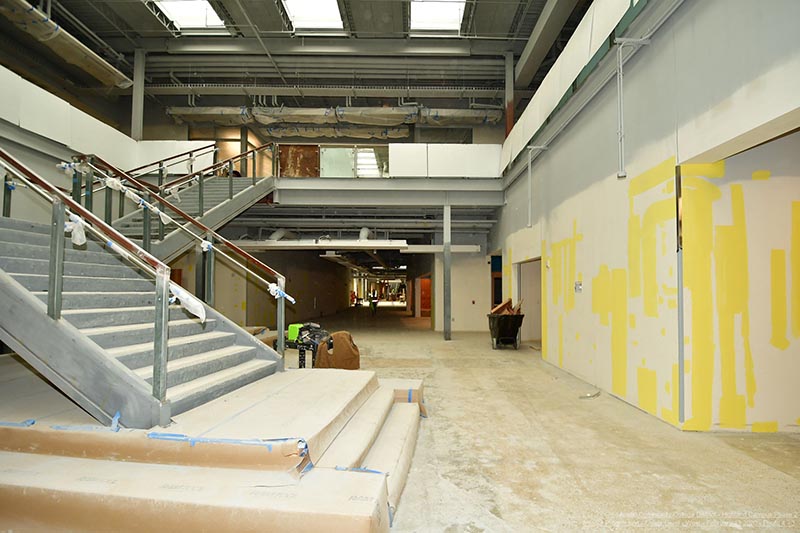 Highland Campus Phase 2 open stair area