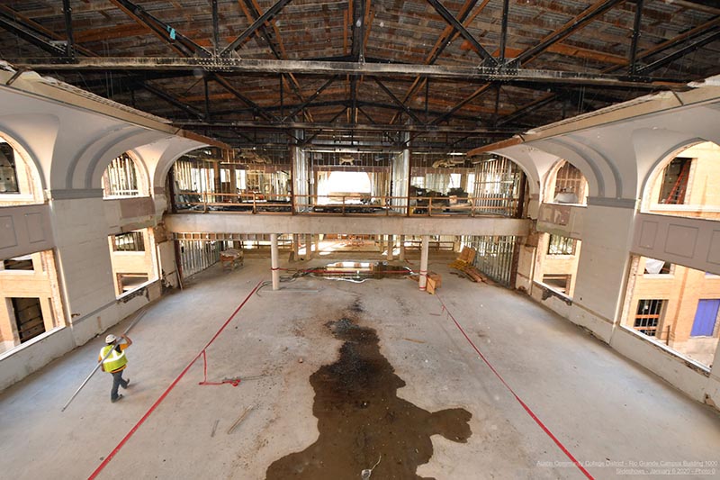 Rio Grande Campus historic renovations - atrium