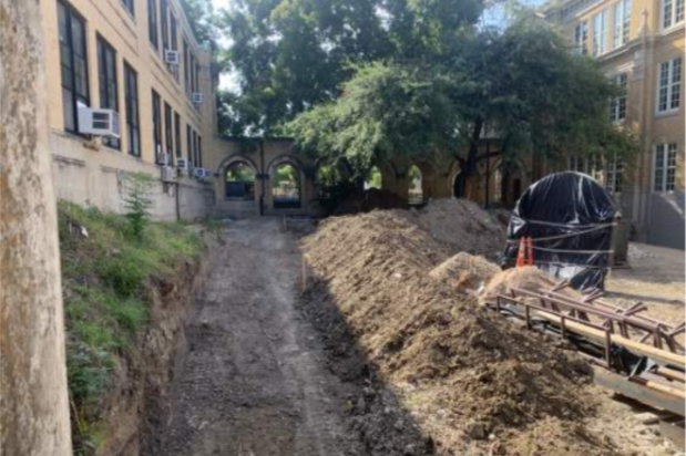 Rio Grande Campus Renovations - Began grading central courtyard