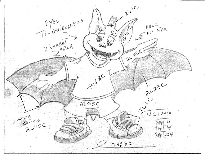 The making of the Riverbat mascot