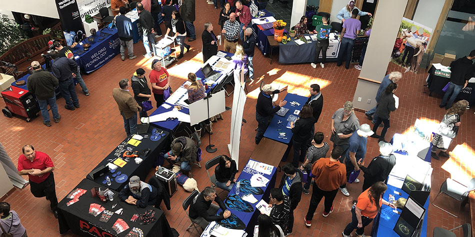 An overhead view of ACC Fest 2019.