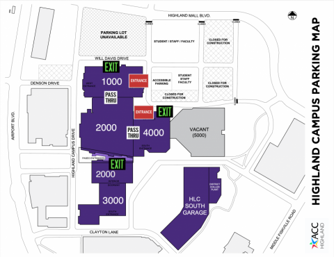 ACC Highland Site Map